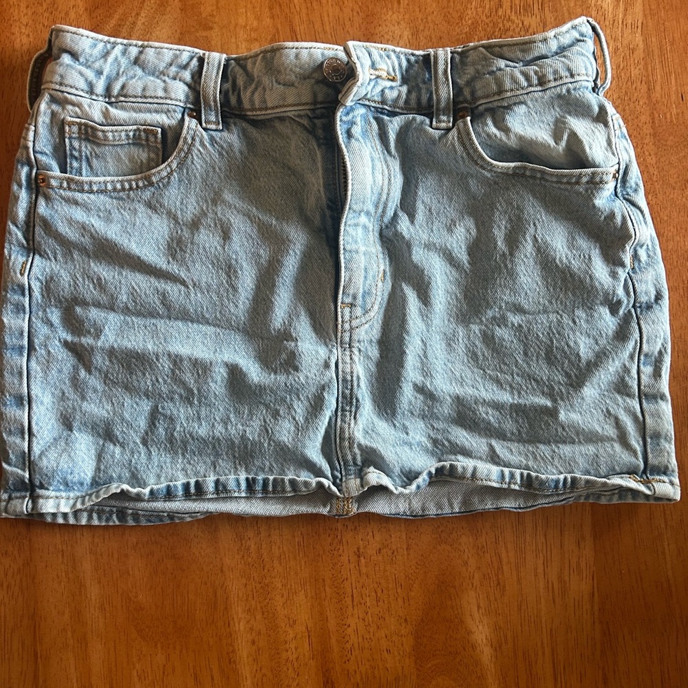 PacSun Light Blue Denim Mini Skirt